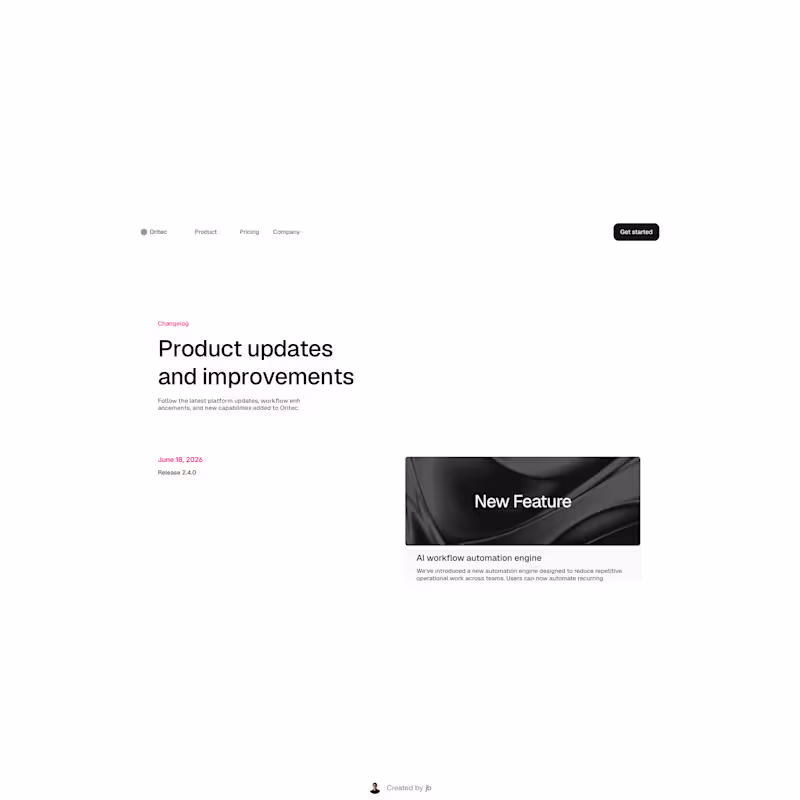Cover image for Changelog page