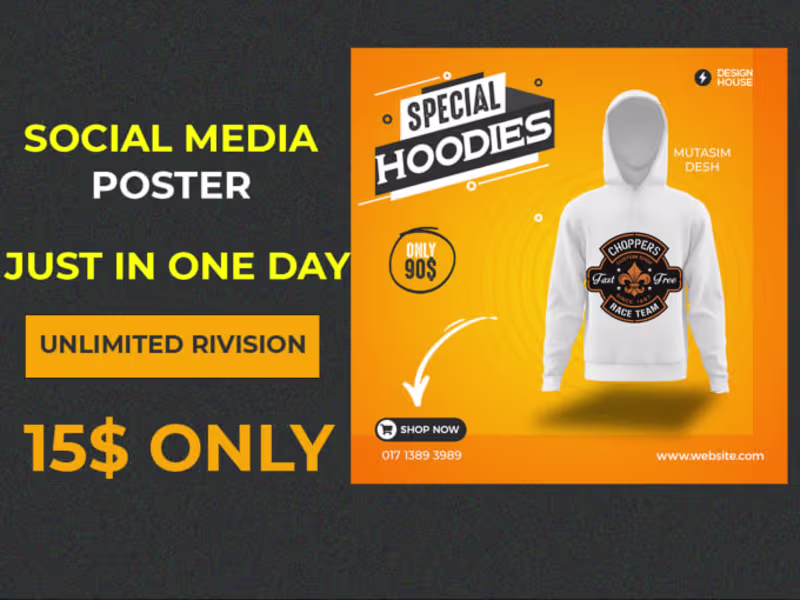 Cover image for I will make social media poster,flyer