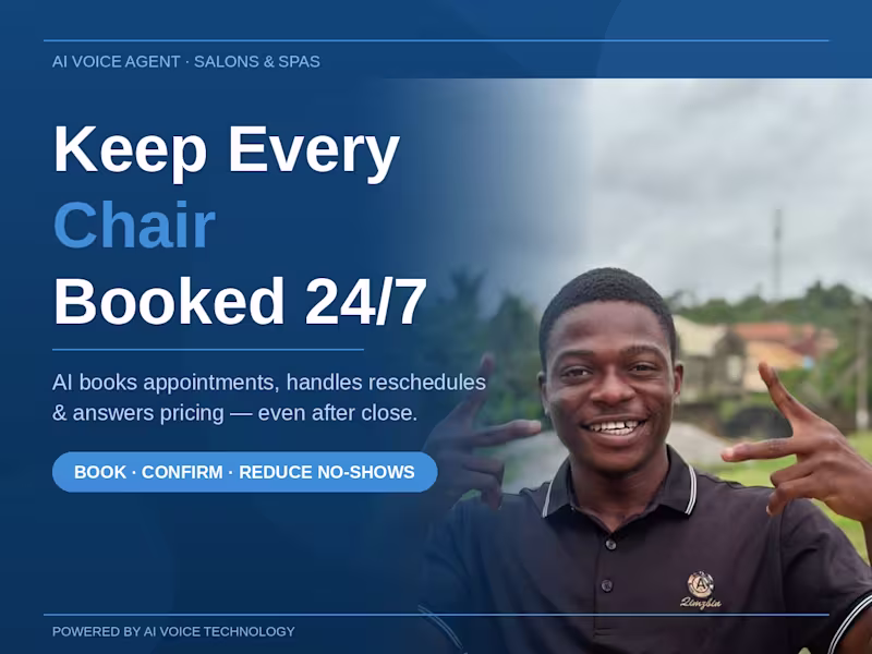Cover image for Keep Every Chair Booked — AI Answers 24/7