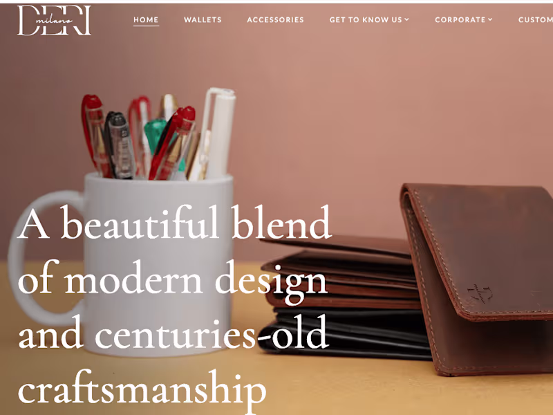 Cover image for Derimilano E-Commerce Website