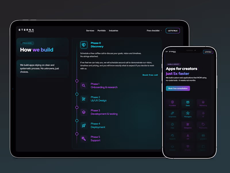 Cover image for A full-featured premium app ready for scale in 8-12 weeks