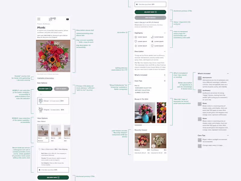 Cover image for Improved The Bouqs Company's Mobile Experience