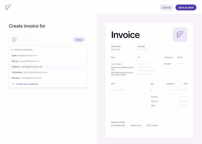 Cover image for Finbook an Invoice generator, tracker and payment solution.