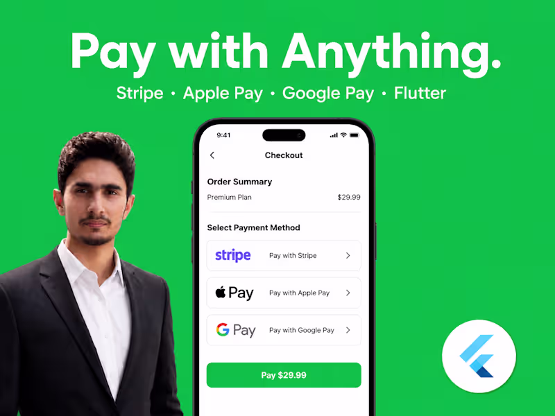 Cover image for Flutter Payment & Subscription Integration (Stripe / In-App
