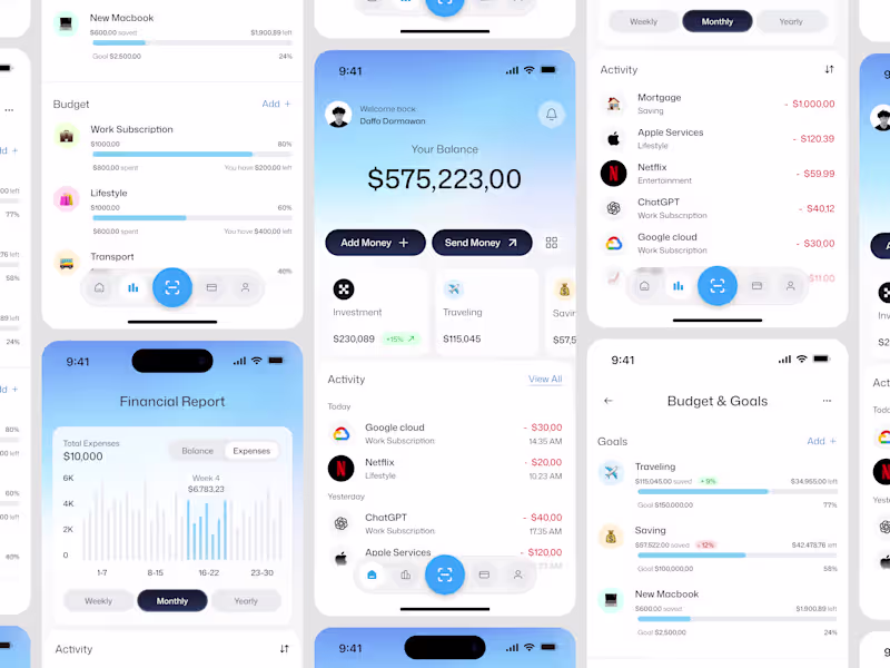 Cover image for Budget Tracker Mobile App Design