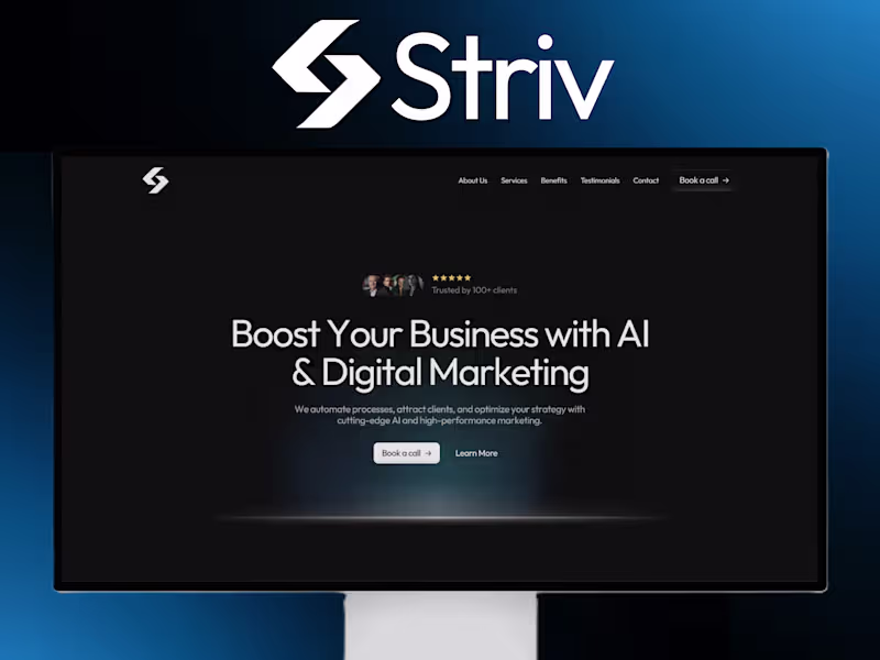 Cover image for Striv — Agency Branding and Website Design