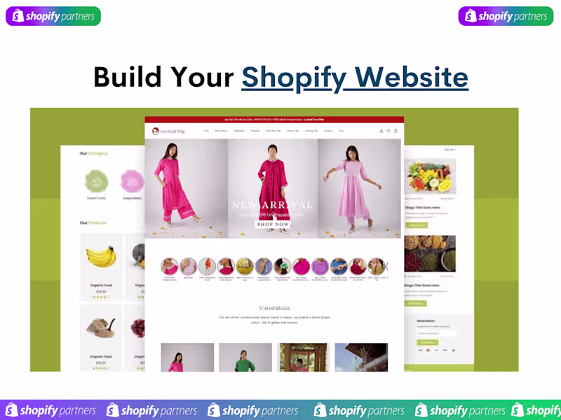 Cover image for Shopify Website Design & Development 