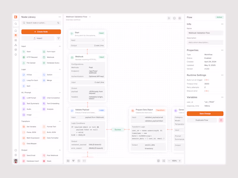 Cover image for Hey everyone! 👋🏻 Sharing a sneak peek of Flowgen, a clean ...