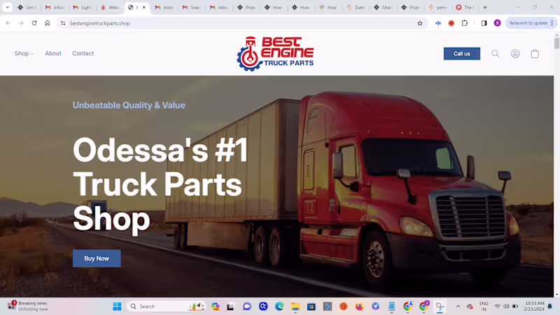 Cover image for Best Engine Truck parts Lightspeed setup & GMB Optimization