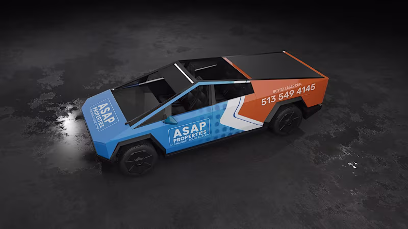 Cover image for Cyber truck Wrap Design