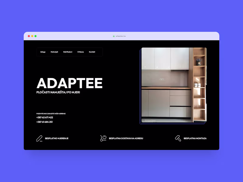 Cover image for Adapte, furniture for your dream home