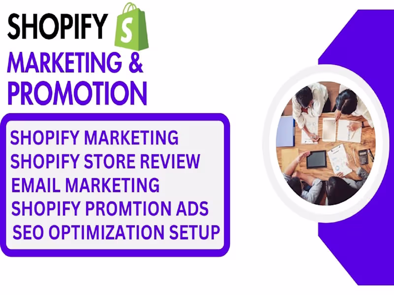 Cover image for Ecommerce shopify marketing, boost shopify sales, shopify store 