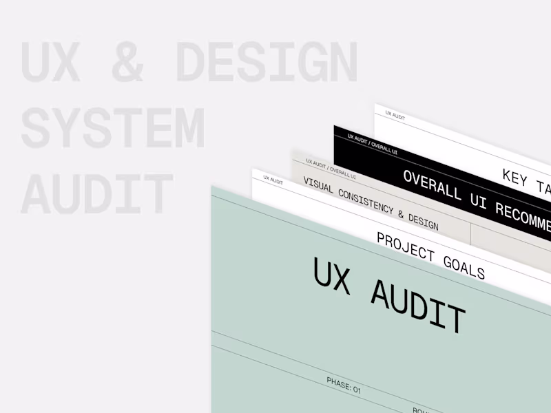 Cover image for UX & Design System Audit