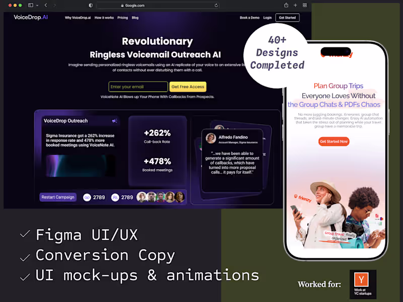 Cover image for Get High-Converting Landing Page for Your SaaS & Service Startup
