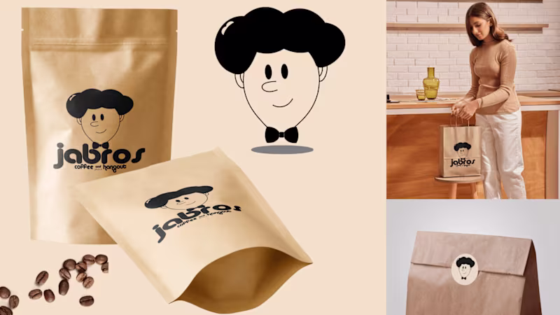Cover image for Jabros Cafe Logo Design :: Behance