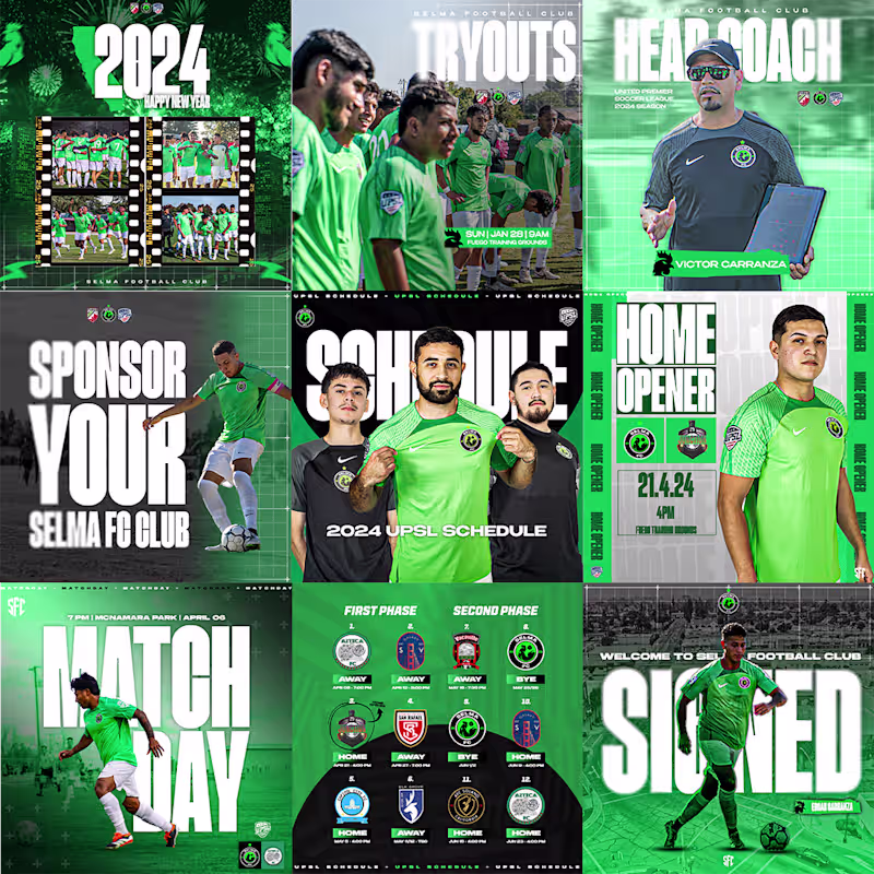 Cover image for SELMA FC - SOCIALS DESIGN