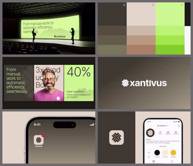 Cover image for Xantivus is a next-generation AI and automation brand design...