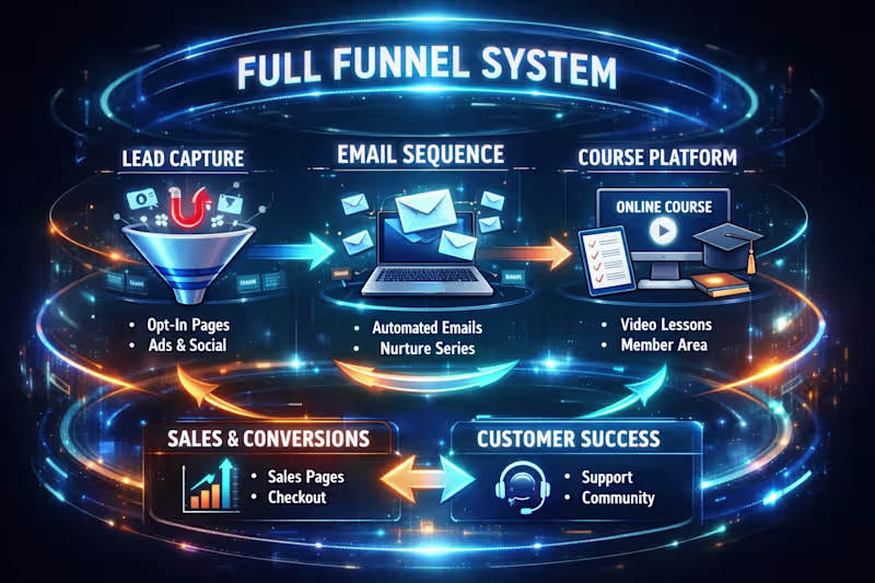 Cover image for Systeme.io Funnel Design, Automation & Sales Pipelines