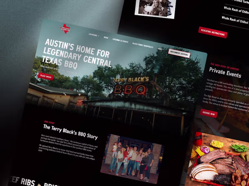 Cover image for Terry Black’s Barbecue – Website Redesign & Digital Experience