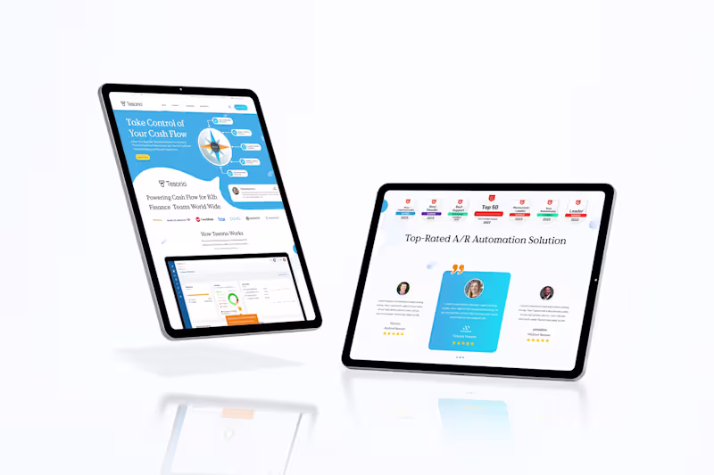 Cover image for Tesorio | Tech Company Landing Page UI Design