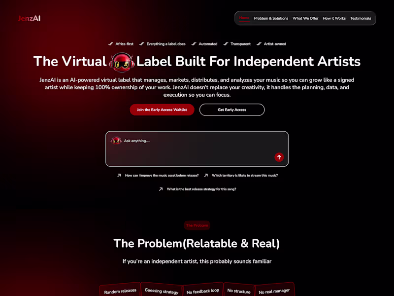 Cover image for Unlock Music Success with AI: Grow Your Career with JenzAI