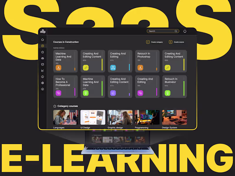 Cover image for E-learning SaaS Platform for Online Courses