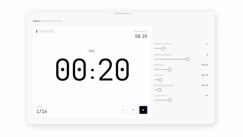 Cover image for Development of Tabata.page: A Minimalist HIIT Timer