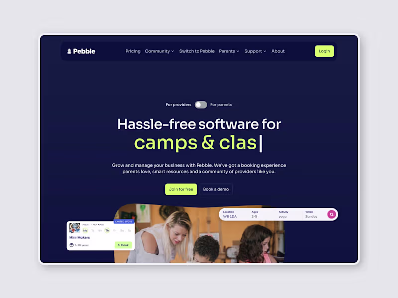Cover image for Pebble - Framer website