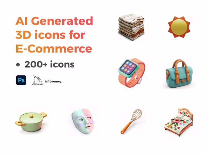 Cover image for AI-Assisted 3D Icon Design