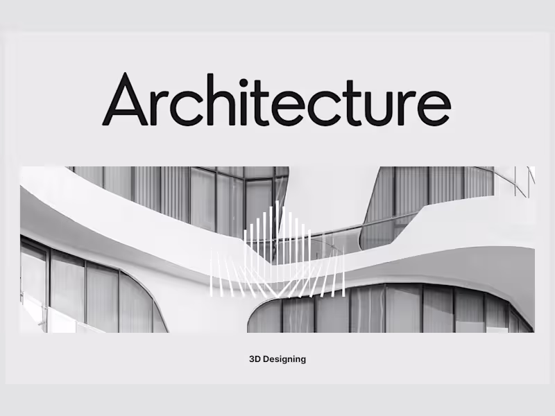 Cover image for 3D Architecture design 