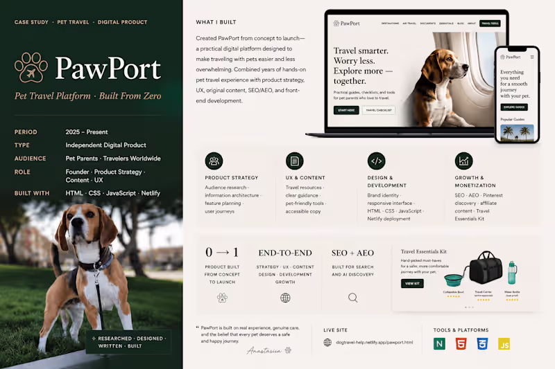 Cover image for I created PawPort to make