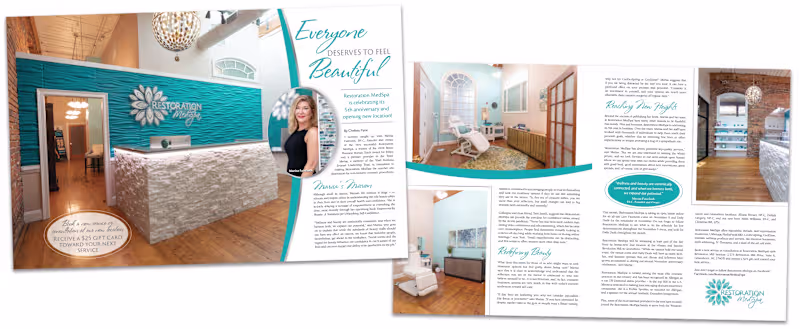 Cover image for Magazine article design