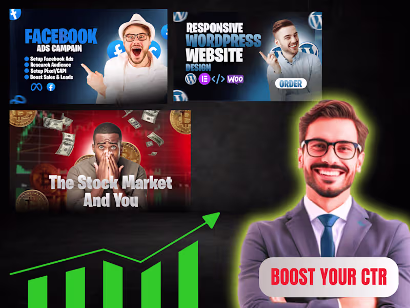 Cover image for I will design professional youtube thumbnail