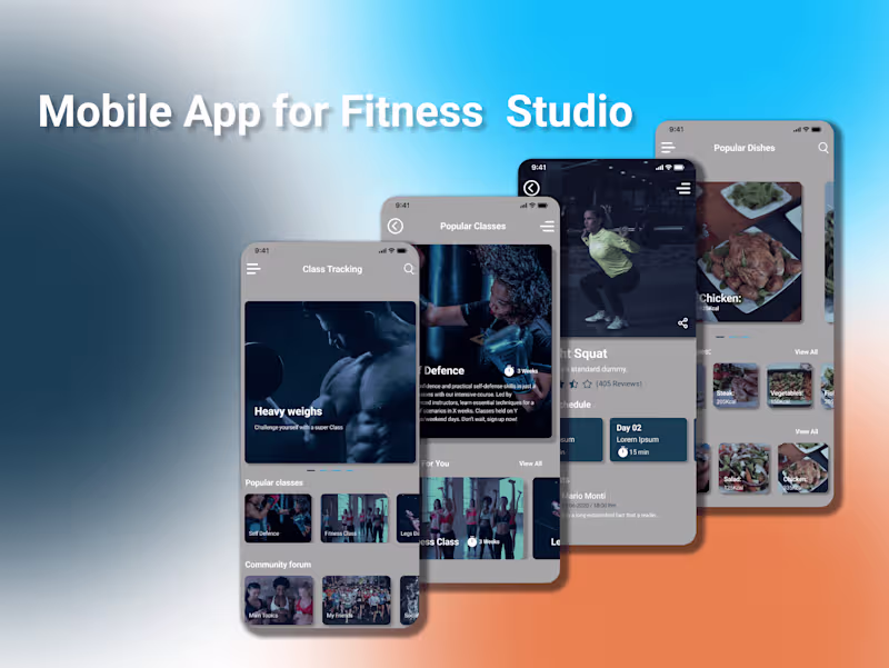 Cover image for Fitness Studio App