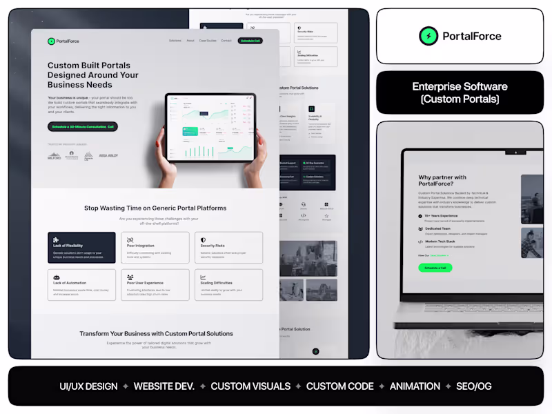 Cover image for Enterprise solutions - Custom Portal Development
