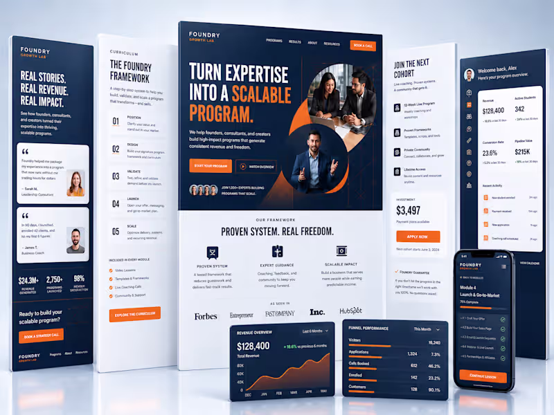 Cover image for Expert Kajabi Funnel & Coaching Program Design for Founders