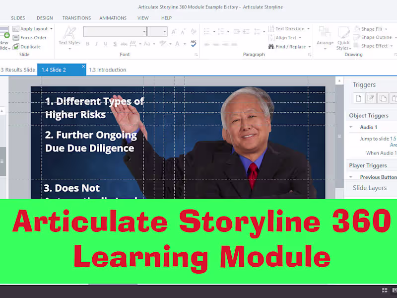 Cover image for Articulate Storyline Scorm Example (Corporate)