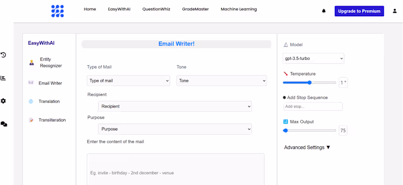 Cover image for EasyWithAI (AI Text Automation) Tech: React, Django, LLM, La...