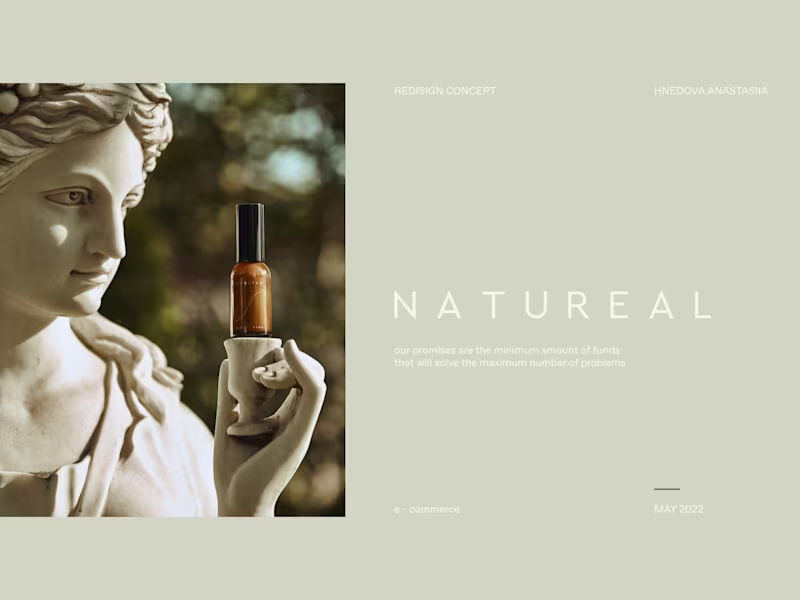 Cover image for E-COMMERCE RE-DESIGN NATUREAL