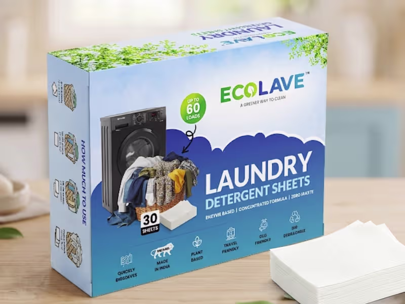 Cover image for ECOLAVE — Eco-Friendly Laundry Detergent Branding & Packaging