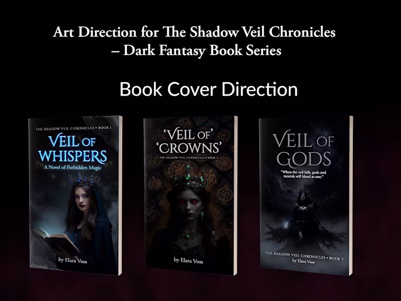 Cover image for Art Direction for The Shadow Veil Chronicles -  Book Series