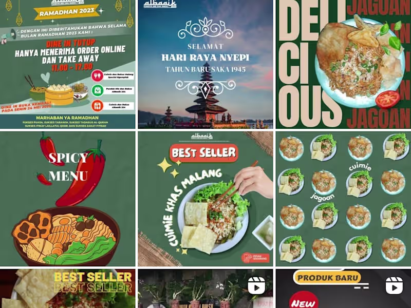 Cover image for Copywriting for Noodle Restaurant Instagram