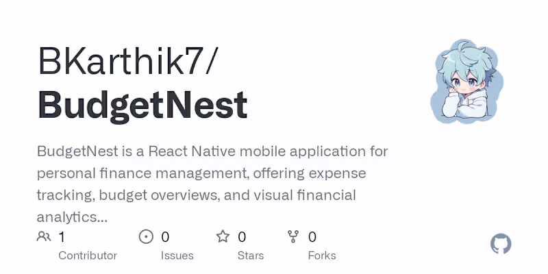 Cover image for BudgetNest: Personal Finance Management App Development