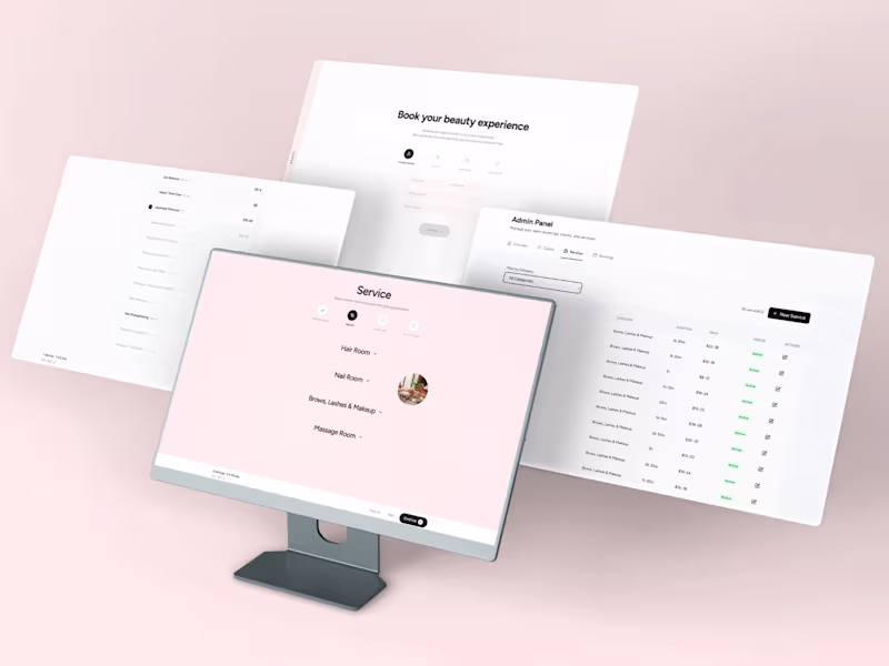 Cover image for Custom Beauty Salon Booking Platform on Anything