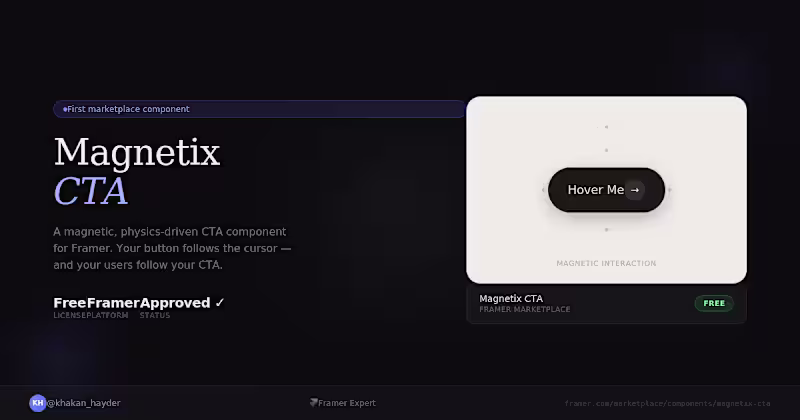 Cover image for Just shipped my first Framer