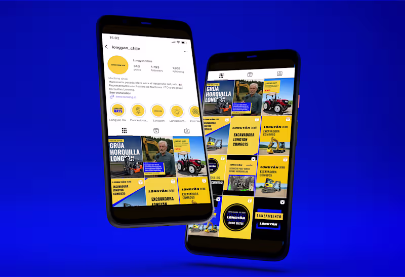 Cover image for Social Network Templates for Heavy Machinery Company, Longyan