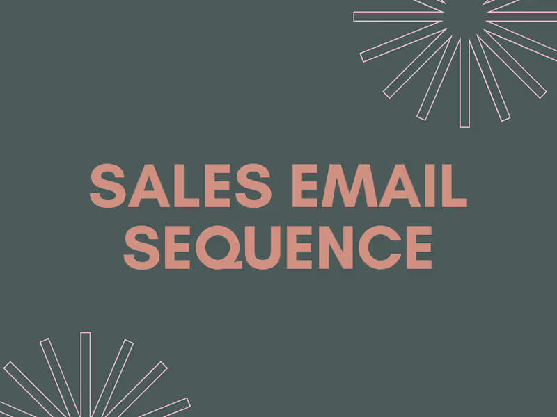 Cover image for I will write a Sales Email Campaign