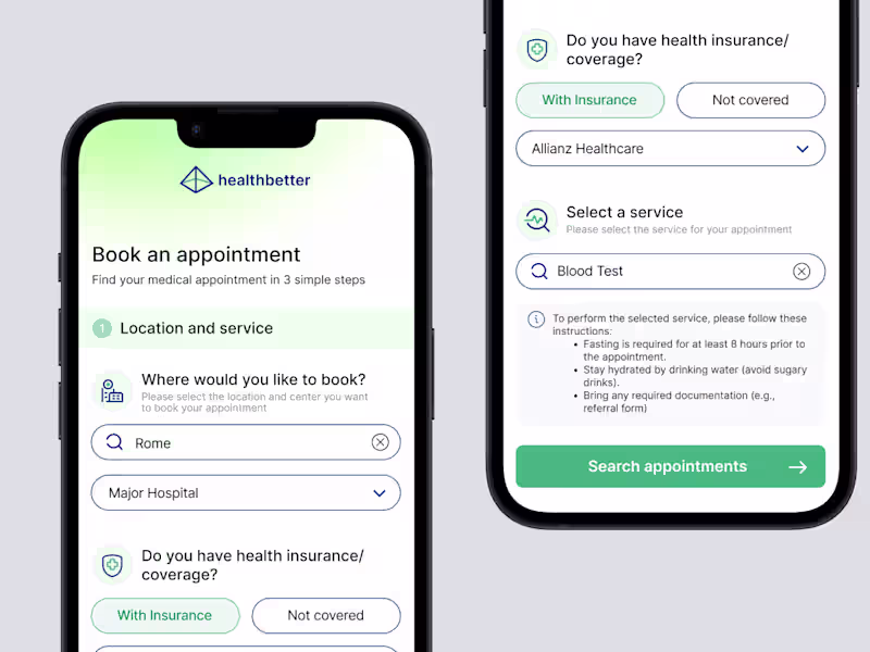 Cover image for Healthbetter: medical appointments booking made simple.