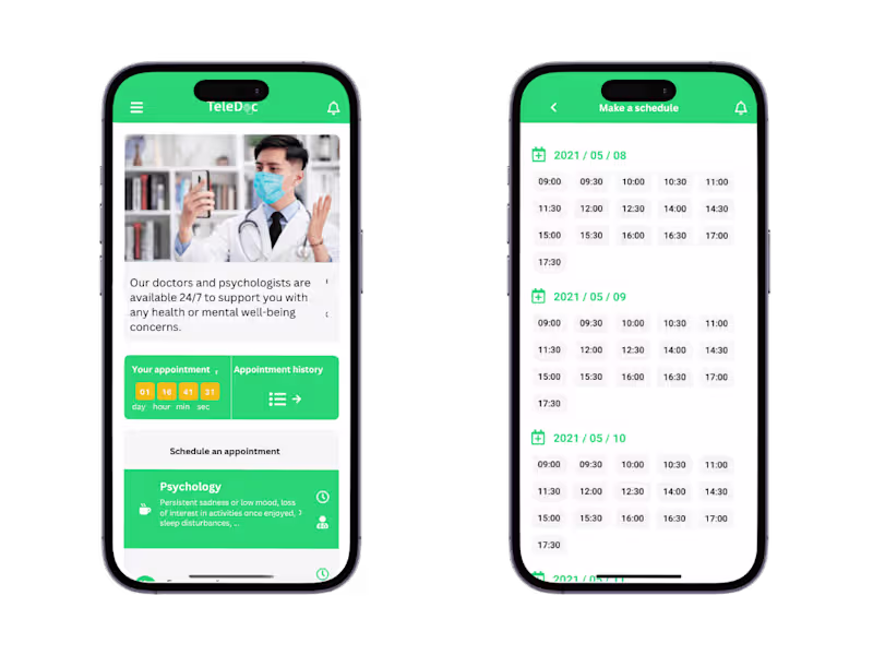Cover image for Mobile App Development for TeleDoc 