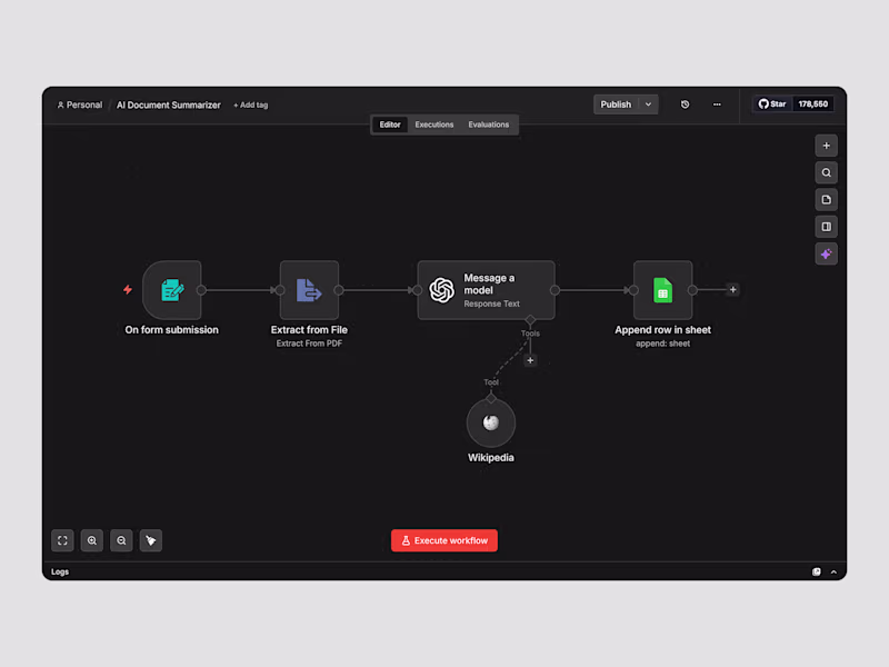 Cover image for Automated PDF Summarization Workflow